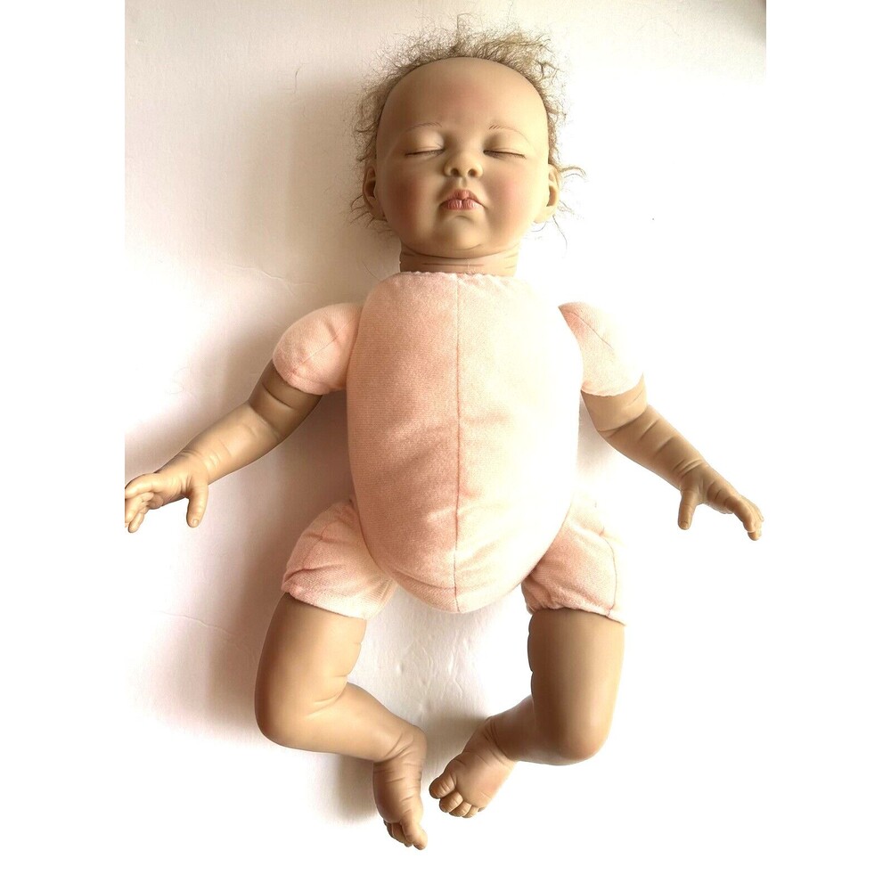 Paradise Galleries Reborn Realistic Baby Doll Sleeping Auburn Hair Closed Eyes